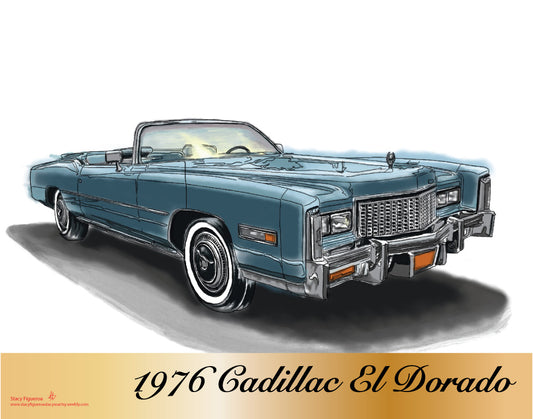 1976 Cadillac El Dorado Pale Blue