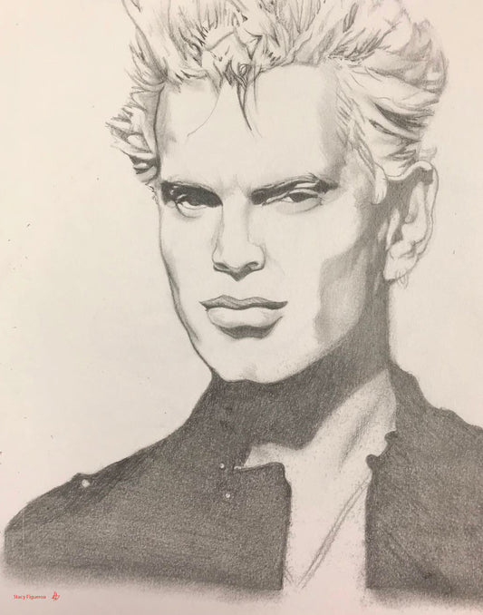 Billy Idol Sketch Portrait