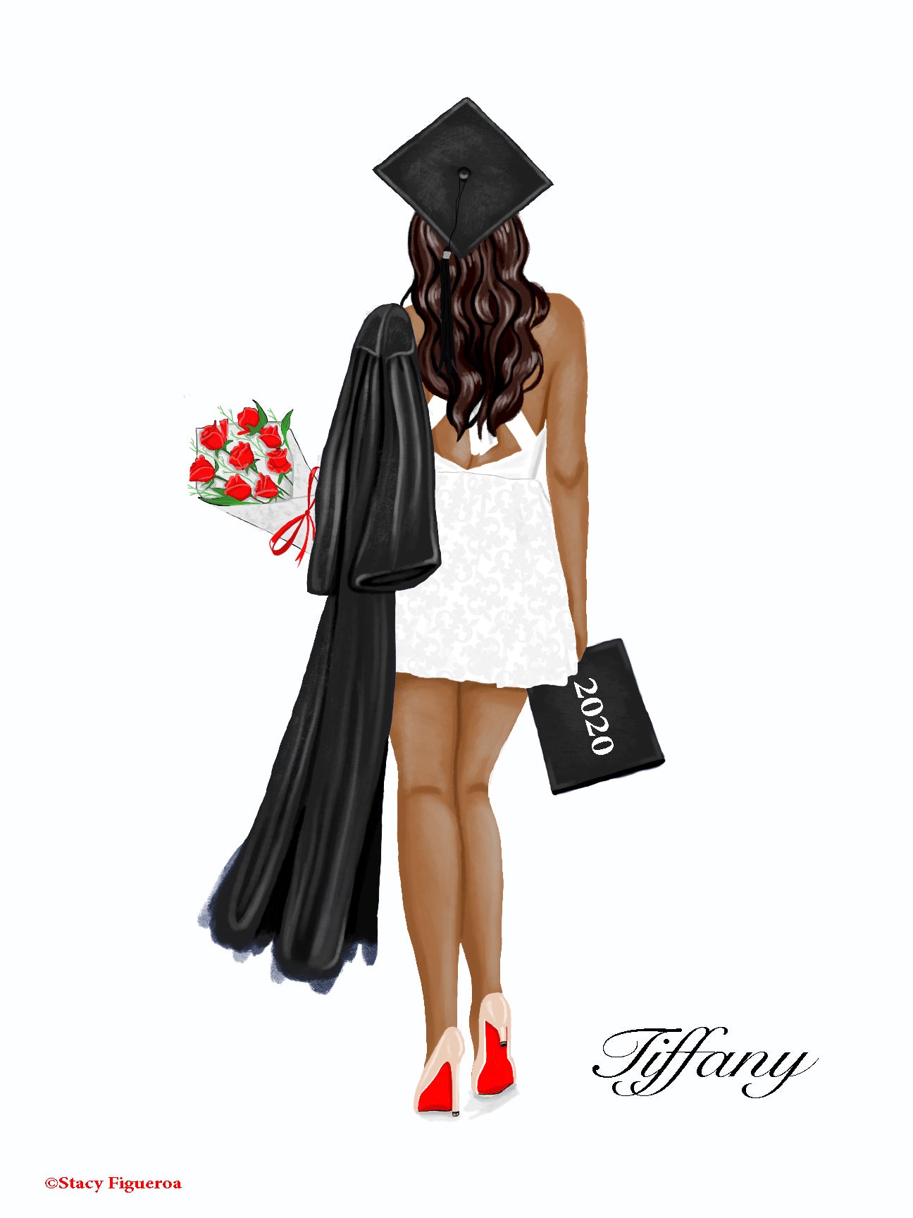 Student Graduate Class of 2020 Espresso Hair
