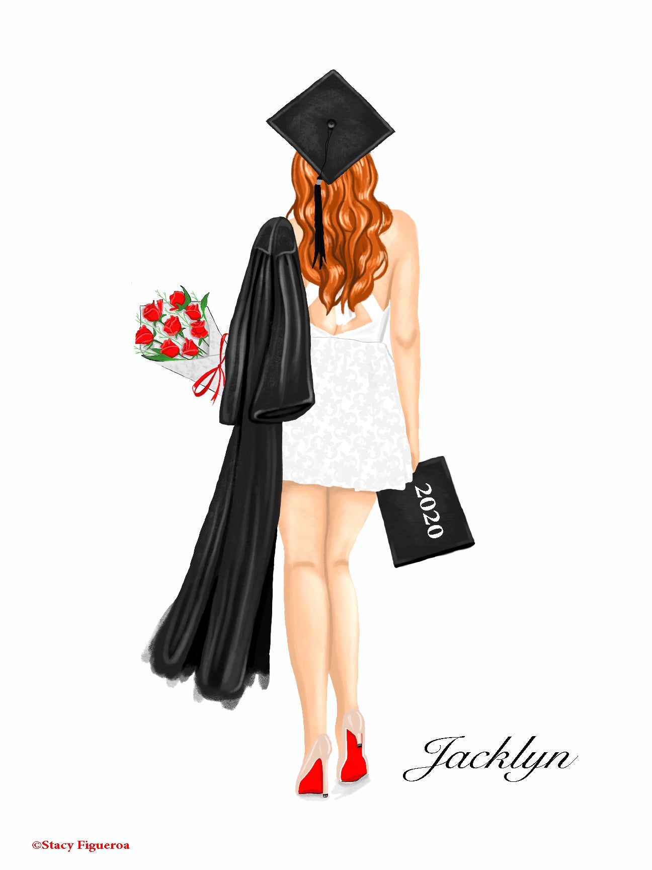 Student Graduate Class of 2020 Red Hair