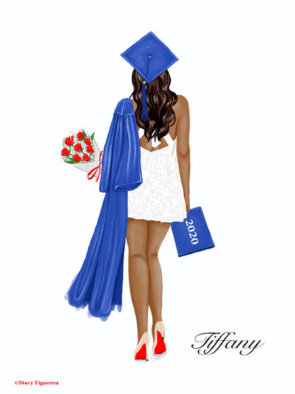 Student Graduate Class of 2020 Espresso Hair