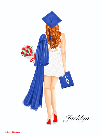 Student Graduate Class of 2020 Red Hair