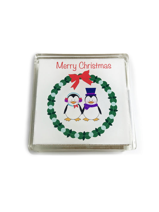 Christmas Penguin Coaster