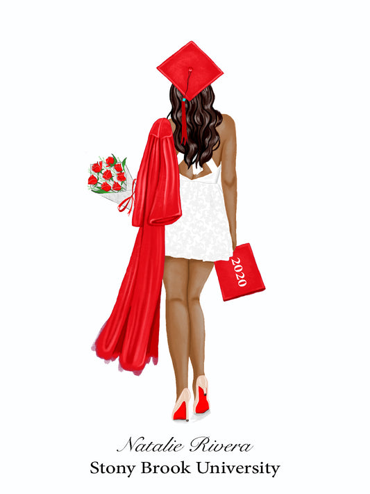 Student Graduate Class of 2020 Espresso Hair