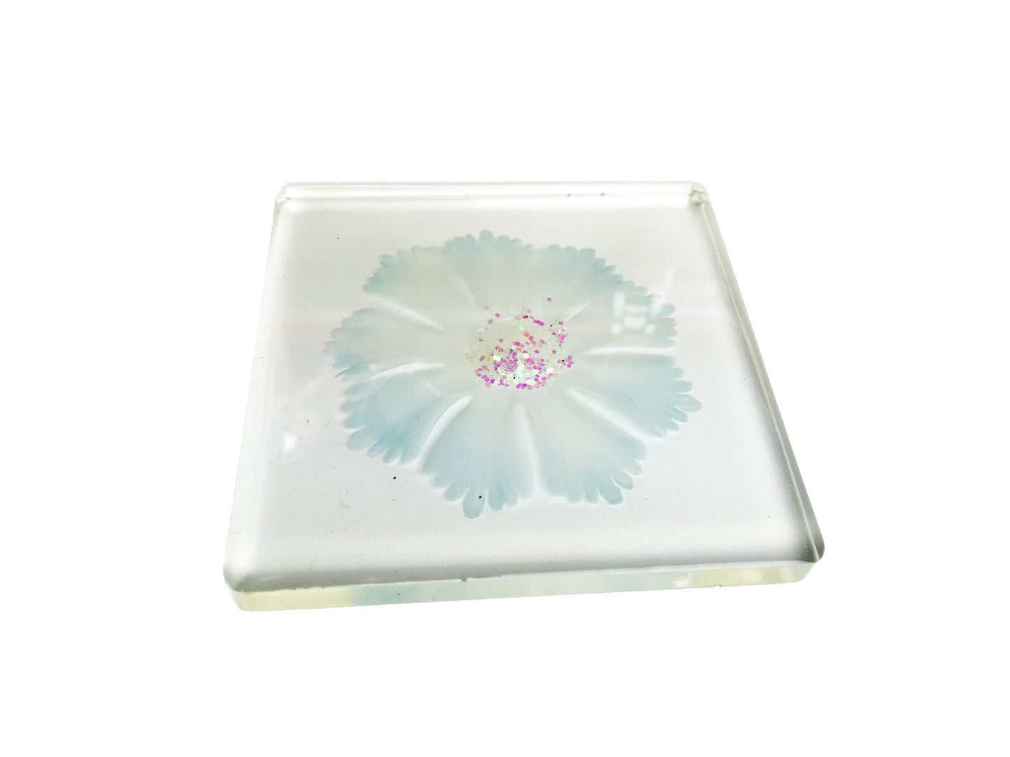 Glitter Flower Coasters