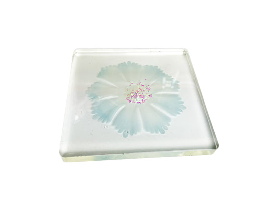 Glitter Flower Coasters