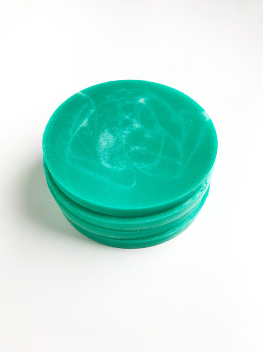 Green Tie Dye Coasters