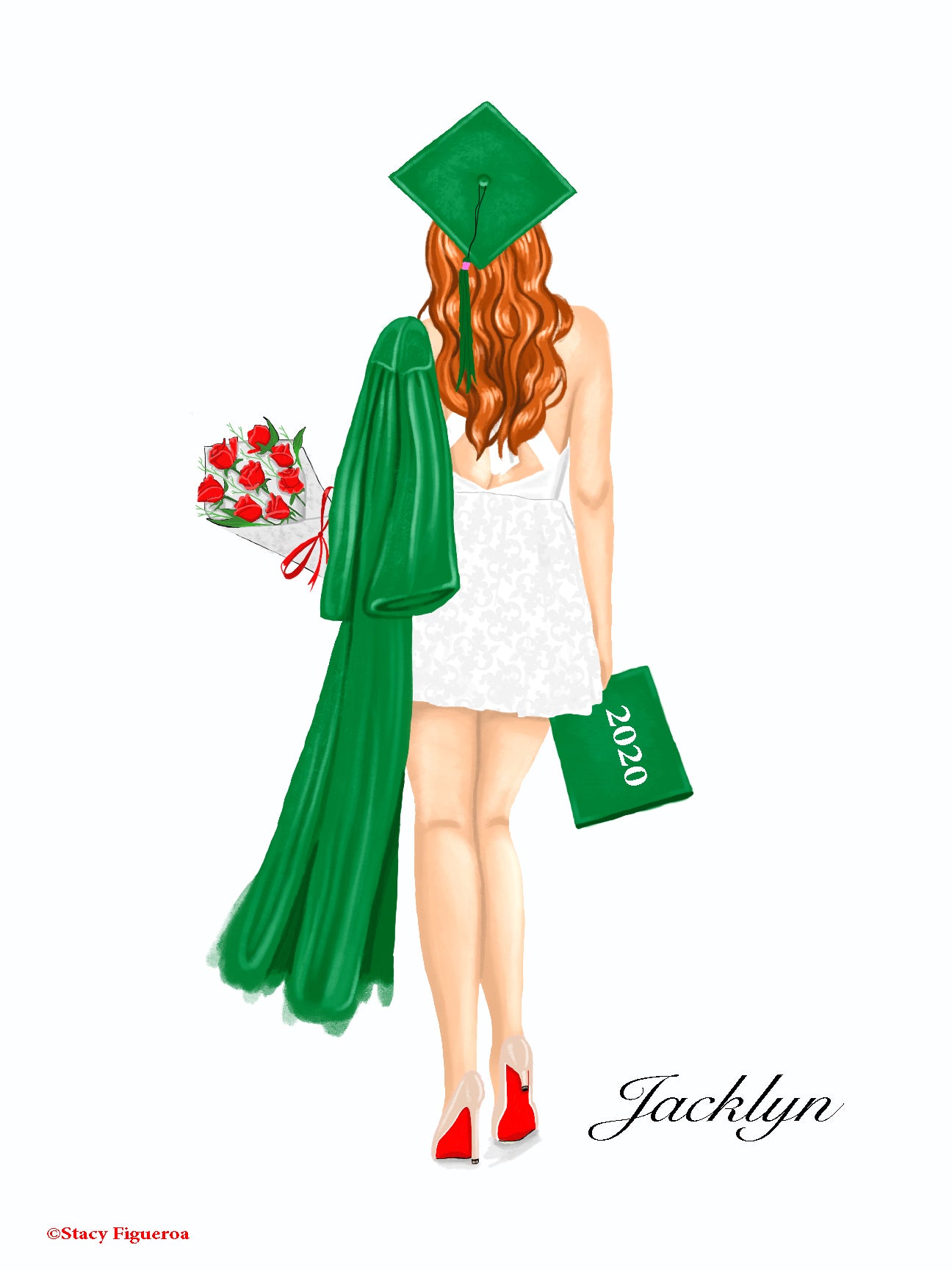 Student Graduate Class of 2020 Red Hair
