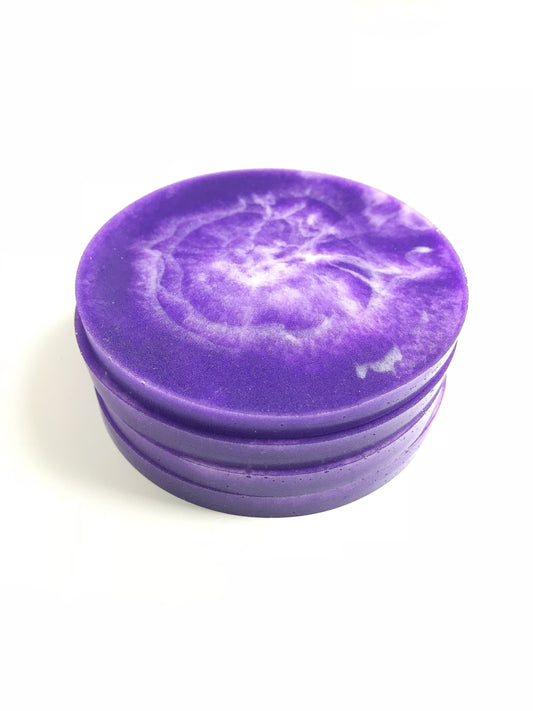 Purple and White Tie Dye Coaster