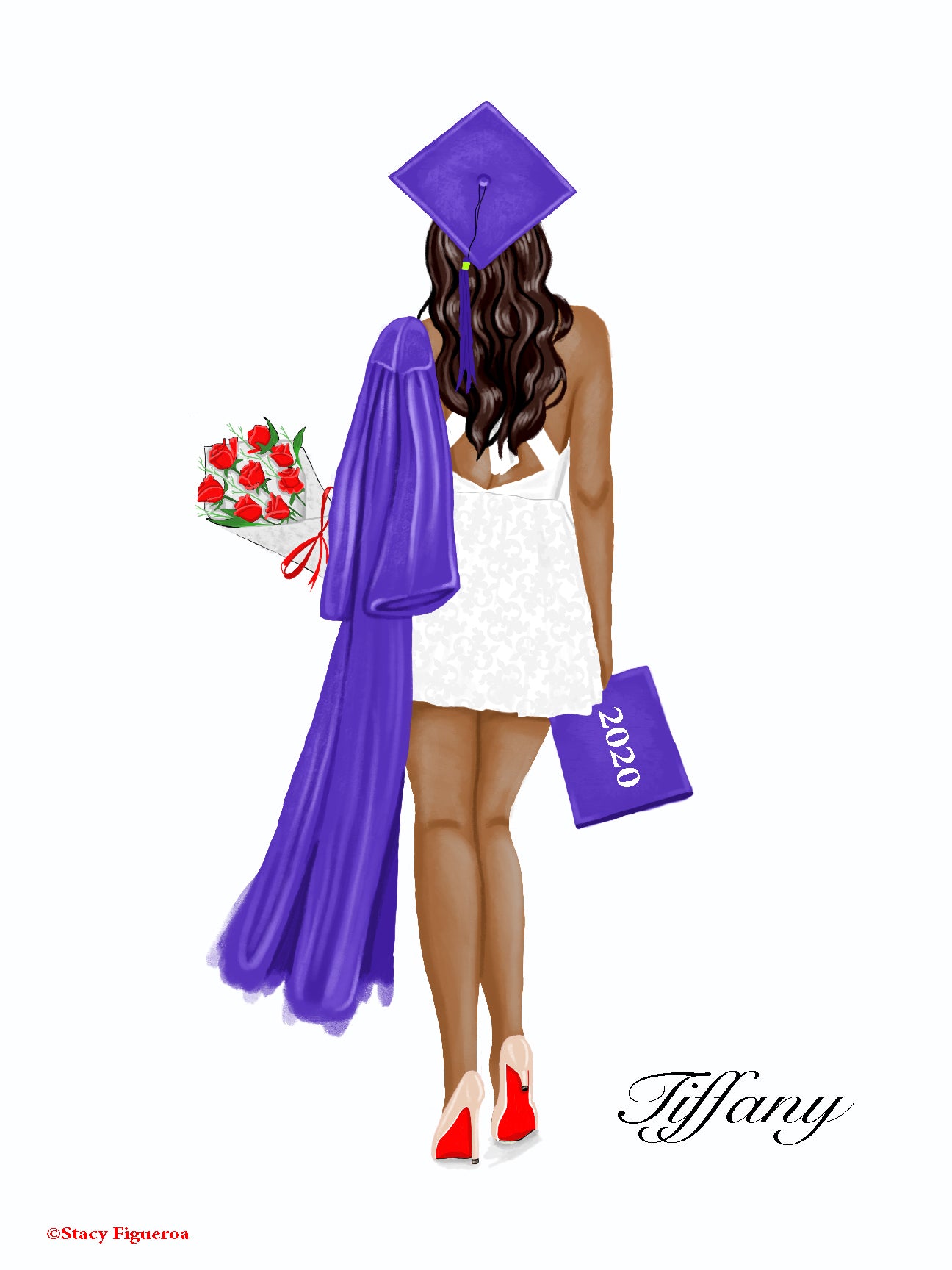 Student Graduate Class of 2020 Espresso Hair