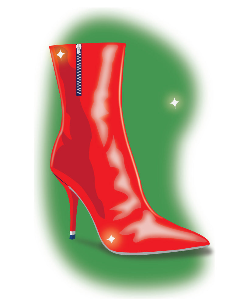 Latex Bootie