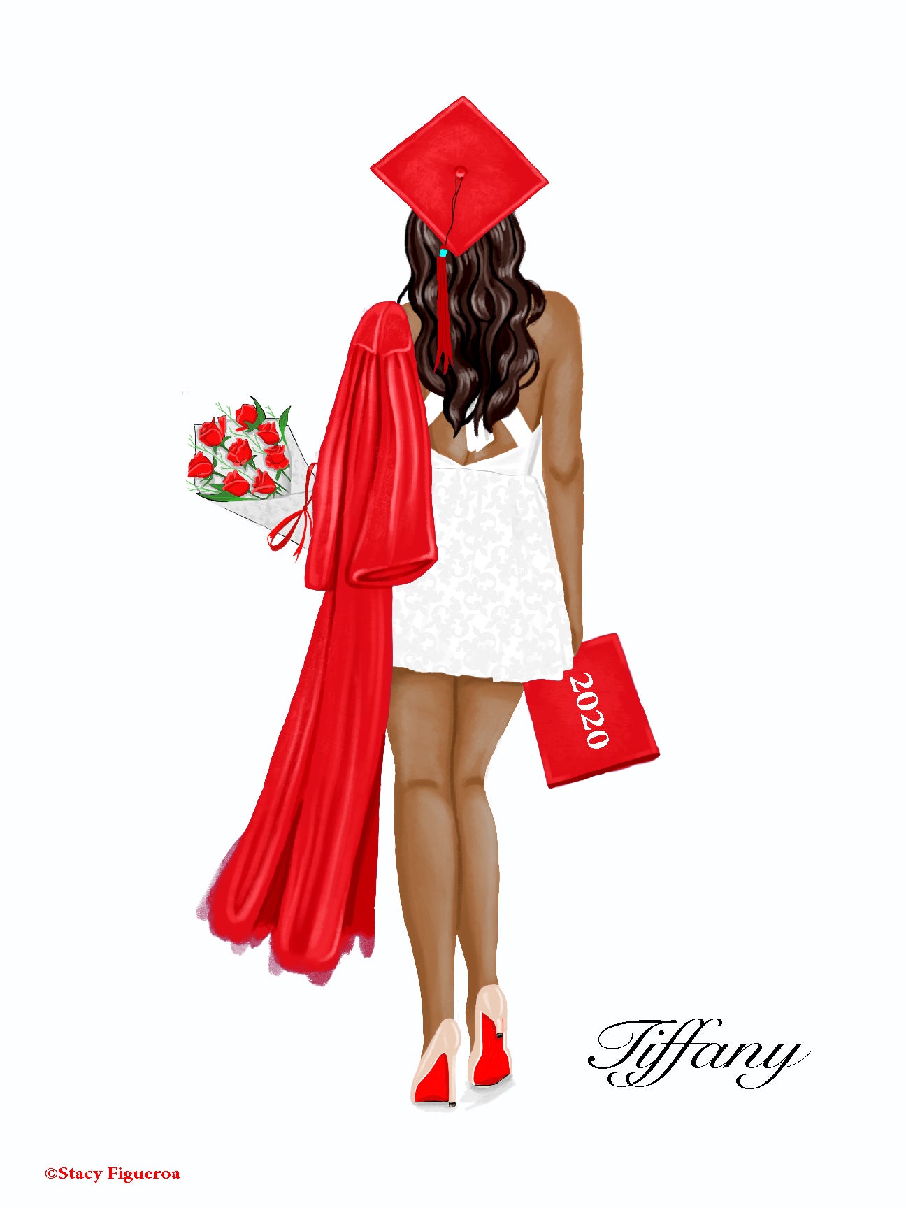Student Graduate Class of 2020 Espresso Hair