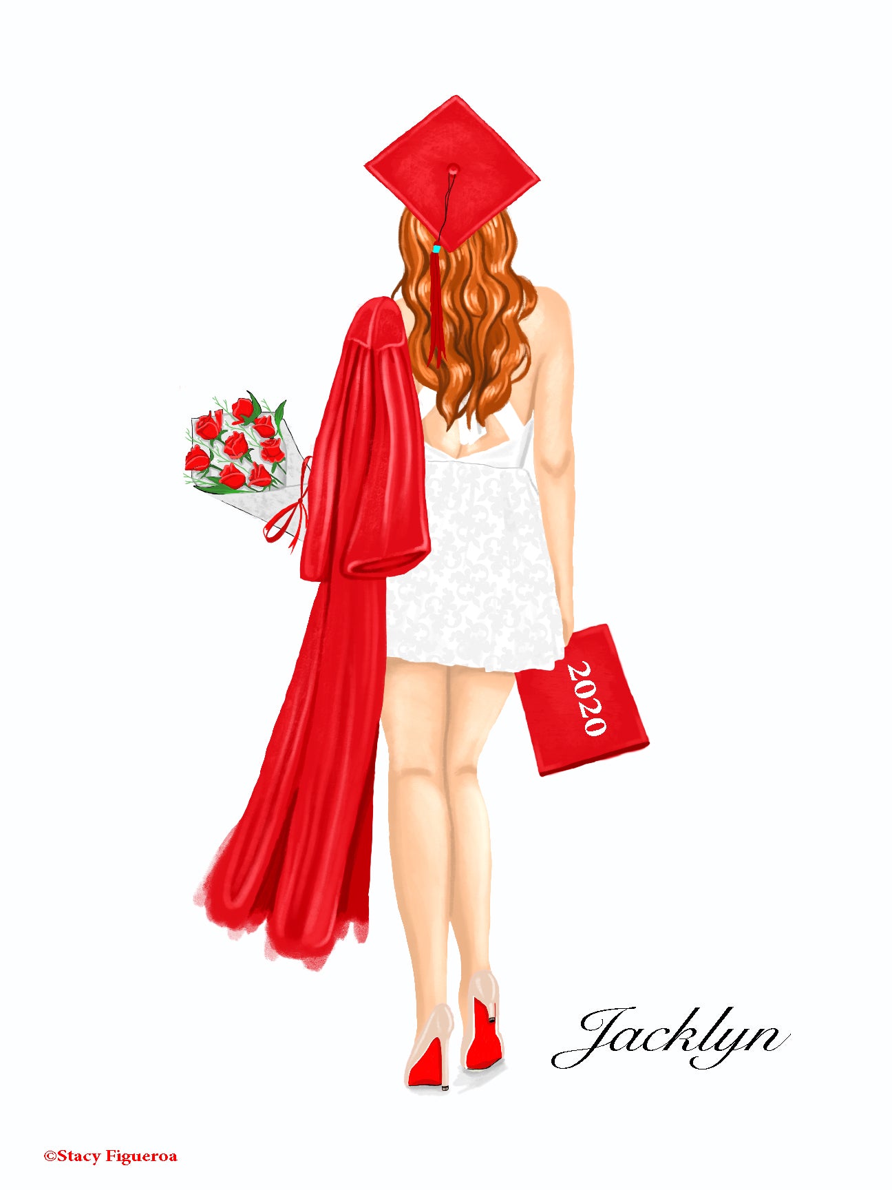 Student Graduate Class of 2020 Red Hair
